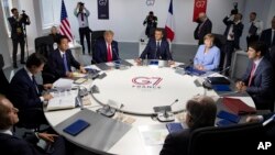 Los líderes del G7 durante el encuentro celebrado en Biarritz, Francia, el 26 de agosto de 2019.