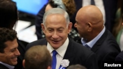 FILE - Israeli Prime Minister-designate Benjamin Netanyahu is seen during the swearing-in ceremony for the new parliament in Jerusalem, Nov. 15, 2022.
