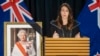Perdana Menteri Selandia Baru Jacinda Ardern dalam konferensi pers di Beehive di Wellington, Selandia Baru,m enyusul wafatnya Ratu Elizabeth II Jumat, 9 September 2022. (Mark Mitchell/New Zealand Herald via AP)