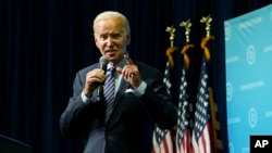 El presidente Joe Biden habla en un evento del Comité Nacional Demócrata en Oxon Hill, Maryland, EEUU, el 8 de septiembre de 2022.