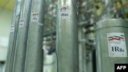 FILE - A handout file photo, released by Iran's Atomic Energy Organization on Nov. 4, 2019, shows the atomic enrichment facilities Natanz nuclear research center, some 300 kilometers south of capital Tehran. 