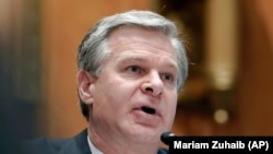 FILE - FBI Director Christopher Wray, pictured at a congressional hearing in Washington on Nov. 17, 2022, sounded the alarm about China’s artificial intelligence intentions at a cybersecurity summit in Atlanta on July 26, 2023.