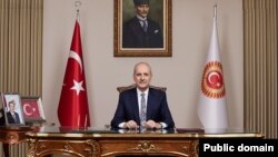 Türkiyə Böyük Millət Məclisinin sədri Numan Kurtulmuş (Mənbə: TBMM)