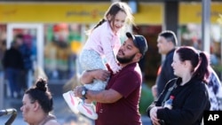 People enjoy the atmosphere during Matariki Whanau Day at the Wainuiomata Community Hub, Wellington, New Zealand, on June 22, 2024.