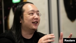FILE - Taiwan's Minister of Digital Affairs Audrey Tang speaks during an interview on Jan. 13, 2023.