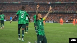 William Troost-Ekong après le seul but du Nigeria.