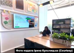 Ірина в офісі компанії Google у Каліфорнії