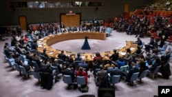 Dewan Keamanan (DK) Perserikatan Bangsa-Bangsa (PBB) menggelar rapat mengenai penunjukan utusan khusus untuk Afghanistan di markas PBB, di New York, 22 Desember 2023. (Foto: Yuki Iwamura/AFP)