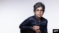 French-Iranian anthropologist and academic Fariba Adelkhah poses during a photo session in Paris, Nov. 3, 2023. 