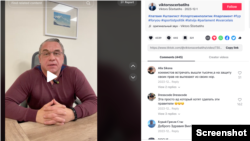 TikTok video of Viktors Ščerbatihs claiming Istanbul Convention would let minors change their gender; Photo credit: TikTok