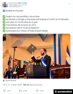 La publicación en X ha sido visualizada más de 500 mil veces.