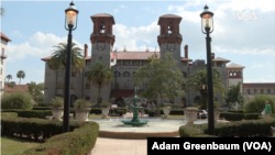 Hotel Alcazar, once famous for its casino and enormous swimming pool, is now home to city hall in St. Augustine, Florida, February 28, 2023.