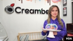 Rosalina Sie, pemilik Creamberry di kota Las Vegas, Nevada. 