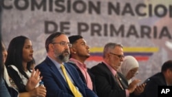 Jesús María Casal, presidente de la Comisión Nacional de Primaria, durante un acto del ente rector de la elección de la oposición.