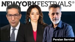 از راست: حجت توکلی - فهیمه خضرحیدری - سیامک دهقانپور