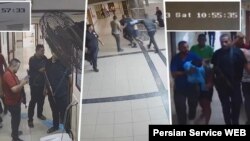 انتقال گروگان‌های اسرائیلی به بیمارستان شفا توسط حماس در روز ۱۵ مهر 