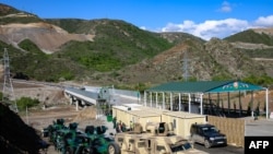 Լաչինի միջանցքում տեղադրված ադրբեջանական անցակետը, մայիս, 2023 թ.