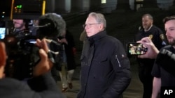 Wayne LaPierre, former CEO of the National Rifle Association, leaves New York State Supreme Court, Feb. 23, 2024, in New York.