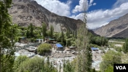 A view of Turtuk village on the India-Pakistan border. (Bilal Hussain/VOA)