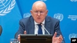 ফাইল ফটোঃ জাতিসংঘে নিযুক্ত রাশিয়ার রাষ্ট্রদূত ভাসিলি নেবেনজিয়া।