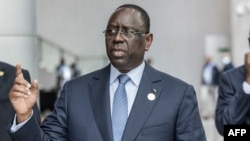 L'ancien président du Sénégal, Macky Sall, au siège de l'Union africaine à Addis-Abeba, le 19 février 2023. AFP / Amanuel Sileshi