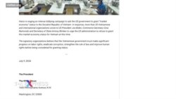 Hơn 20 tổ chức kêu gọi Mỹ không công nhận Việt Nam là nền kinh tế thị trường