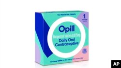 FILE - This illustration provided by Perrigo in May 2023, depicts proposed packaging for the company's birth control medication Opill. 