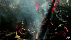 ရှေ့တန်းစစ်မျက်နှာမှ TNLA တပ်ဖွဲ့တချို့၊ ဇန် ၁၂၊ ၂၀၁၅