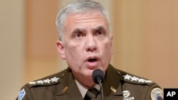 U.S. Cyber Command Commander Gen. Paul Nakasone testifies during a House Select Committee focusing on China on Capitol Hill, Jan. 31, 2024, in Washington.