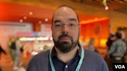 Eliezer Yudkowsky, senior research fellow at the Machine Intelligence Research Institute, which is in Berkeley, California. He spoke April 18, 2023, at TED2023: Possibility, in Vancouver, British Columbia. (Craig McCulloch/VOA)