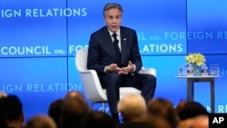 U.S. Secretary of State Antony Blinken speaks at the Council on Foreign Relations in New York, June 28, 2023.