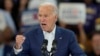 El presidente de Estados Unidos, Joe Biden, habla en el evento de campaña de la escuela secundaria Renaissance en Detroit, Michigan, el viernes, 12 de julio de 2024.