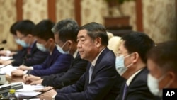 China's Vice Premier He Lifeng attends a meeting with U.S. Treasury Secretary Janet Yellen at the Diaoyutai State Guesthouse in Beijing, July 8, 2023.