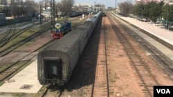 The city’s central station in Bishkek, Krygyzstan, April 7, 2024.