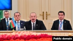 İlham Əliyev Türk Dövlətləri Təşkilarının Astanada Zirvə görüşündə (Mənbə: Azərbaycan Prezident Administrasiyası)