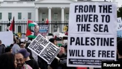 Pro-palestinske demonstracije u Vašingtonu (Foto: REUTERS/Elizabeth Frantz)