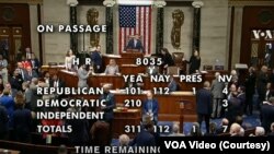 Голосування у Палаті представників 20 квітня 2024р. Прямий ефір Голосу Америки. 