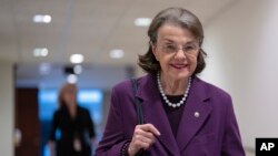 FILE - Senator AS Dianne Feinstein di Gedung Capitol, Washington, D.C., 15 Februari 2023. (AP/J. Scott Applewhite, File)