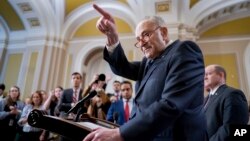 Lider demokratske većine u Senatu Čak Šumer, 31. januar 2024. (Foto: AP/J. Scott Applewhite)
