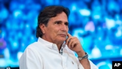 FILE - Three-time world champion Formula One racer Nelson Piquet of Brazil in Budapest, Hungary, on July 23, 2015.