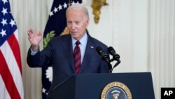 President Joe Biden speaks July 7, 2023, in Washington. 