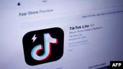The logo of the Chinese social network application TikTok Lite is displayed in Apple's App Store in Paris, France, April 11, 2024. 