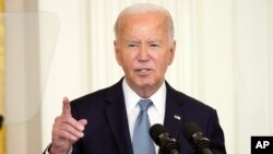 Pour l'instant, le président américain Joe Biden assure qu'il "n'a pas l'intention de [s]'en aller".