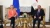 A handout picture released by the Egyptian Presidency's official Facebook page on March 17, 2024 shows Egyptian President al-Sissi meeting with European Commission President Ursula von der Leyen in Cairo. (Photo by Egyptian Presidency / AFP) 