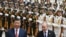 Russia's President Vladimir Putin and China's President Xi Jinping attend an official welcoming ceremony in front of the Great Hall of the People in Tiananmen Square in Beijing on May 16, 2024. ( Sergei Bobylyov/Sputnik/viaAFP)