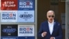 U.S. President Joe Biden arrives to speak to supporters and volunteers during a campaign stop at a Biden-Harris campaign election office in Harrisburg, Pennsylvania, on July 7, 2024. 
