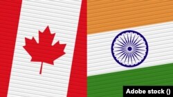 কানাডা এবং ভারতের পতাকা