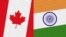 কানাডা এবং ভারতের পতাকা