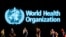 FOTO DE ARCHIVO: Se ven pequeñas figuras frente al logotipo de la Organización Mundial de la Salud en esta ilustración tomada el 11 de febrero de 2022. 