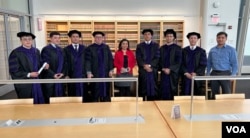 Uzbek graduates at Penn State Law, State College, Pennsylvania, talked with VOA, May 10, 2024.